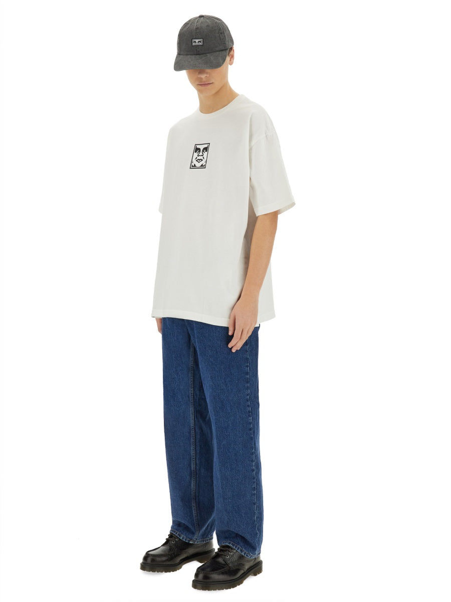 OBEY Icon Face T-Shirt - Size L