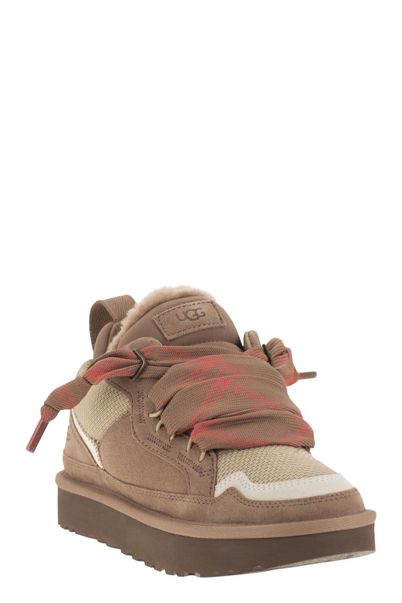 UGG Low Panelled Sneakers with Ribbon Laces for Women