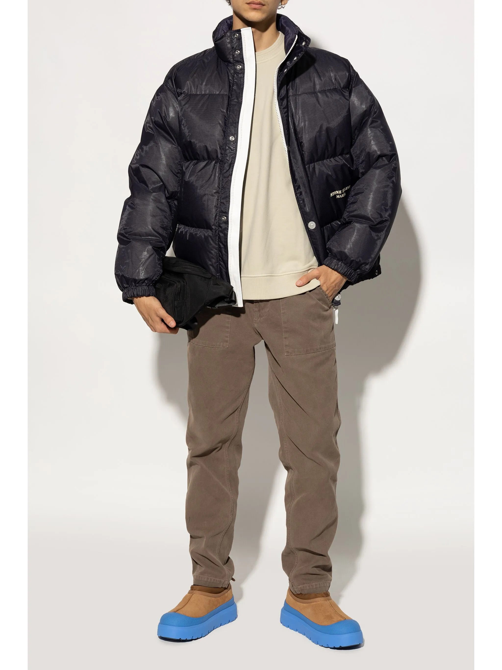 UGG Men's Suede and Rubber Hybrid Slip-Ons