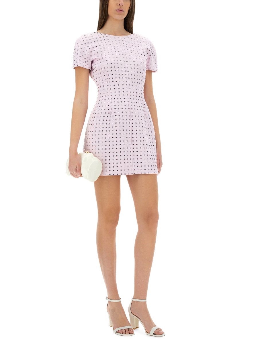 SPORTMAX Fitted Mini Dress with Rhinestones - Size S