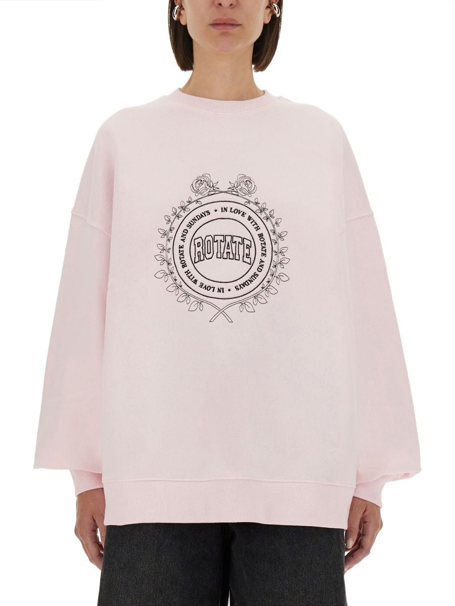 ROTATE BIRGERCHRISTENSEN Organic Cotton Sweatshirt for Women - FW25 Collection