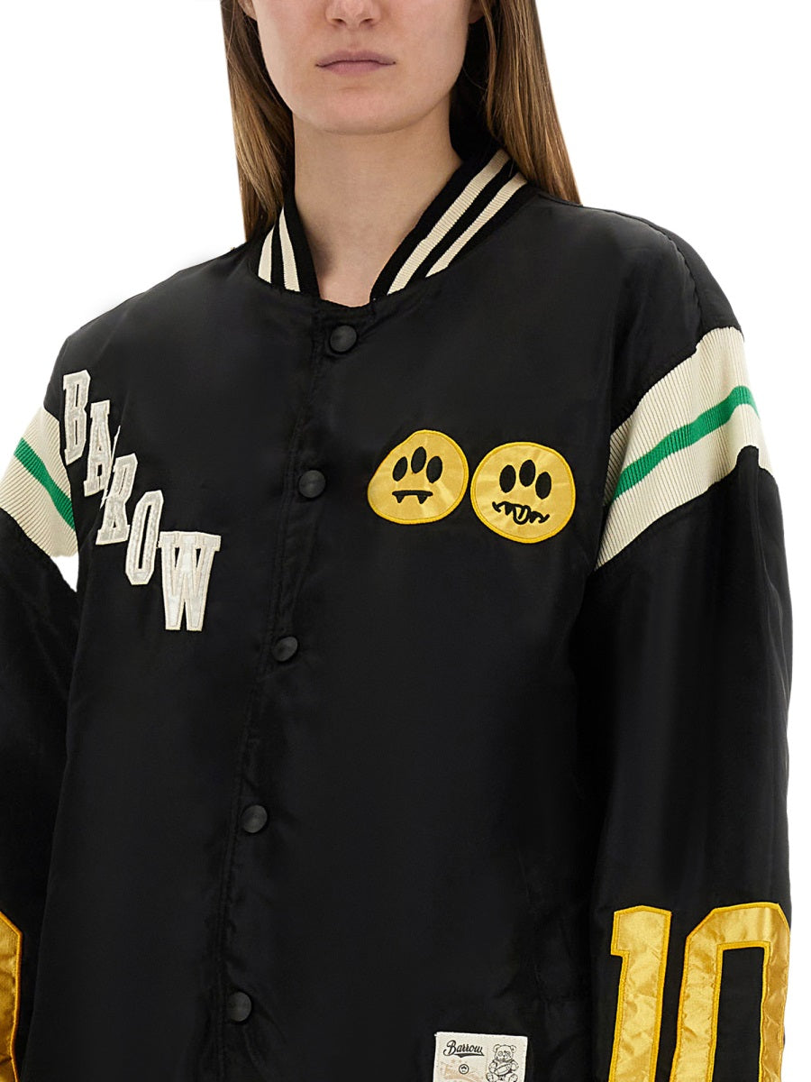 BARROW Satin Bomber Jacket