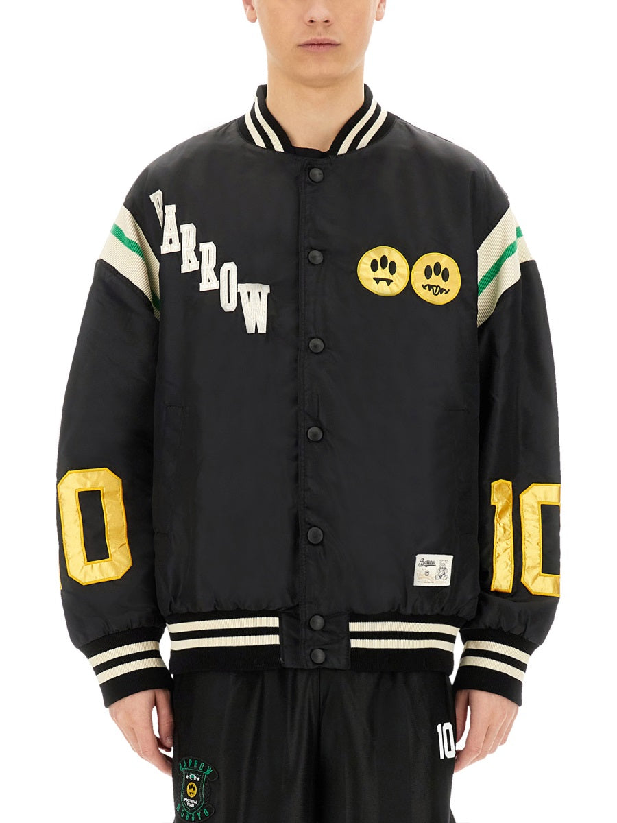 BARROW Satin Bomber Jacket