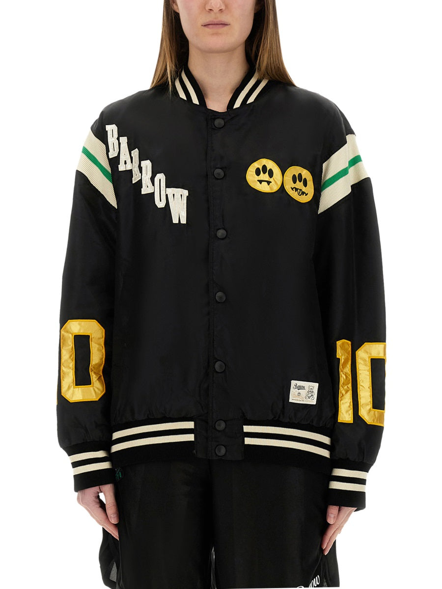 BARROW Satin Bomber Jacket