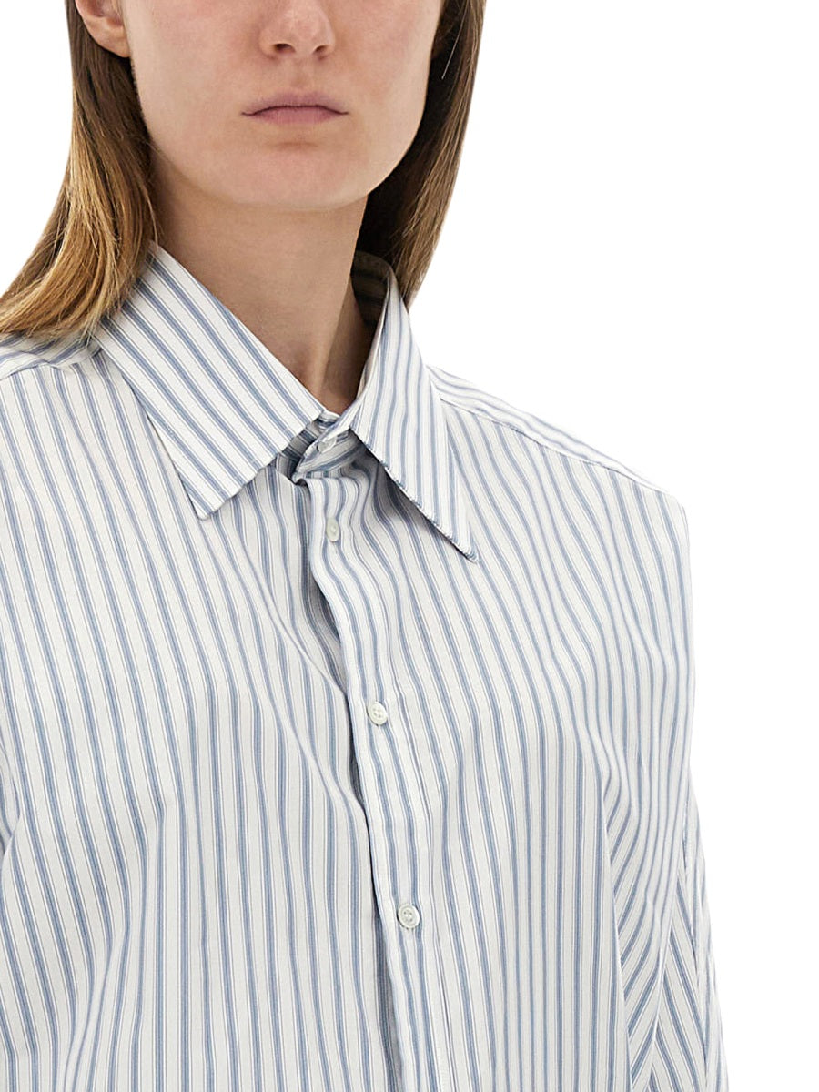 MAISON MARGIELA Striped Cotton Shirt - Size 42