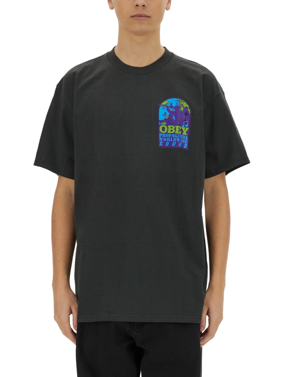 OBEY Worldwide Sound T-Shirt - Size L