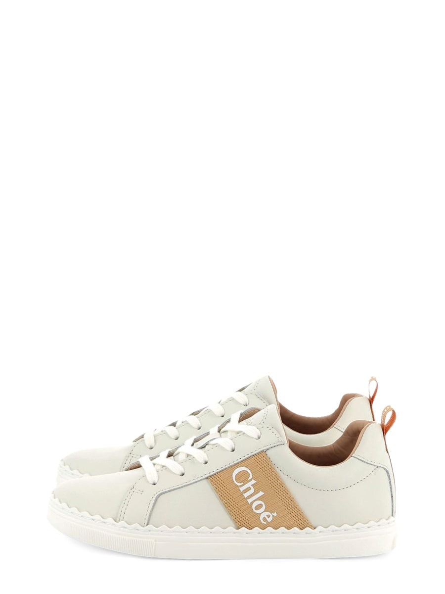 CHLOÉ Mini Leather Sneakers for Girls
