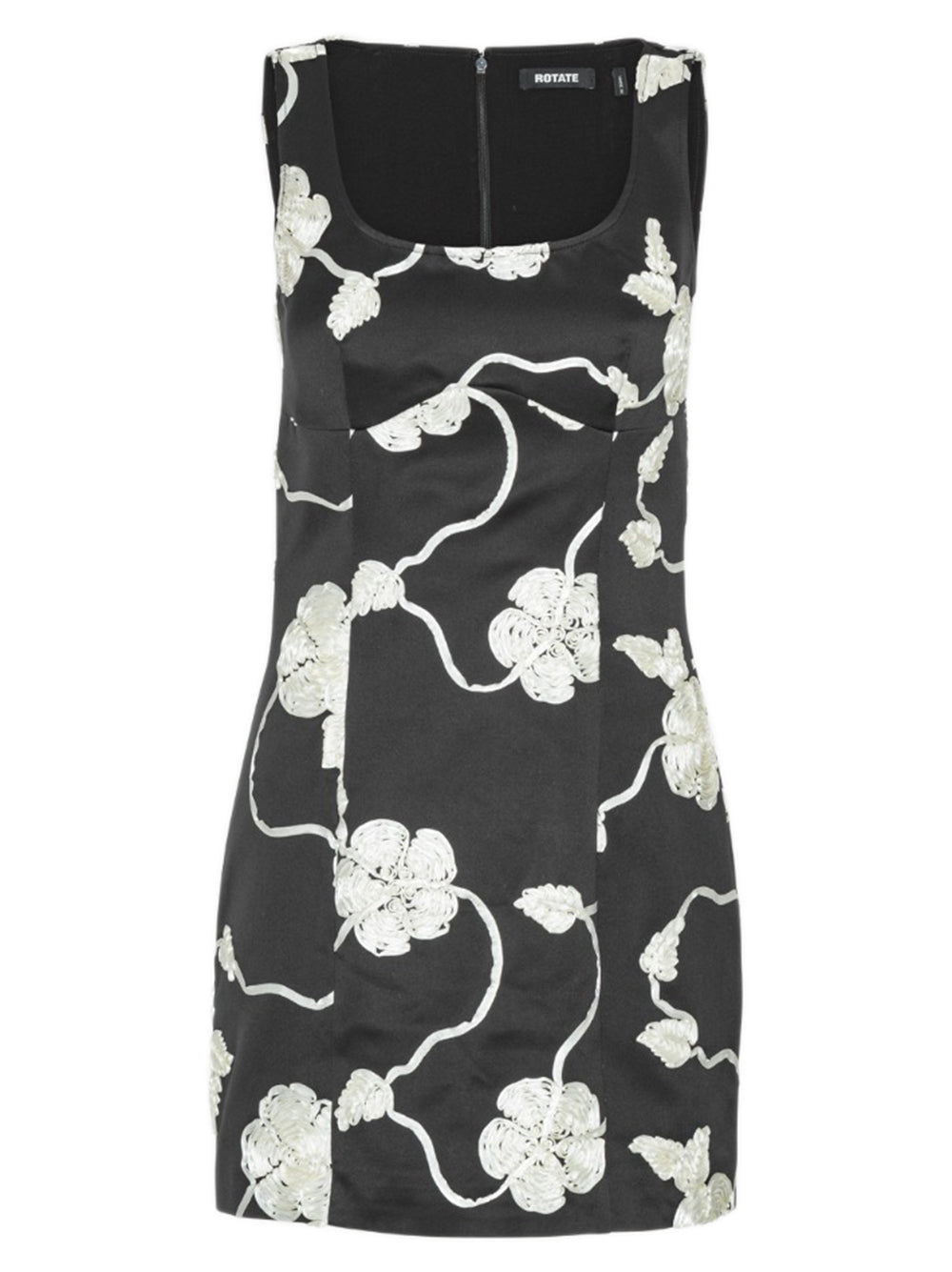 ROTATE BIRGERCHRISTENSEN Fitted 3D Flower Mini Dress