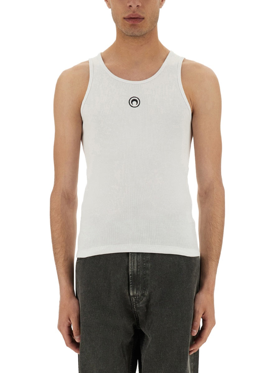 MARINE SERRE Tank Top with Logo Moon - Size L