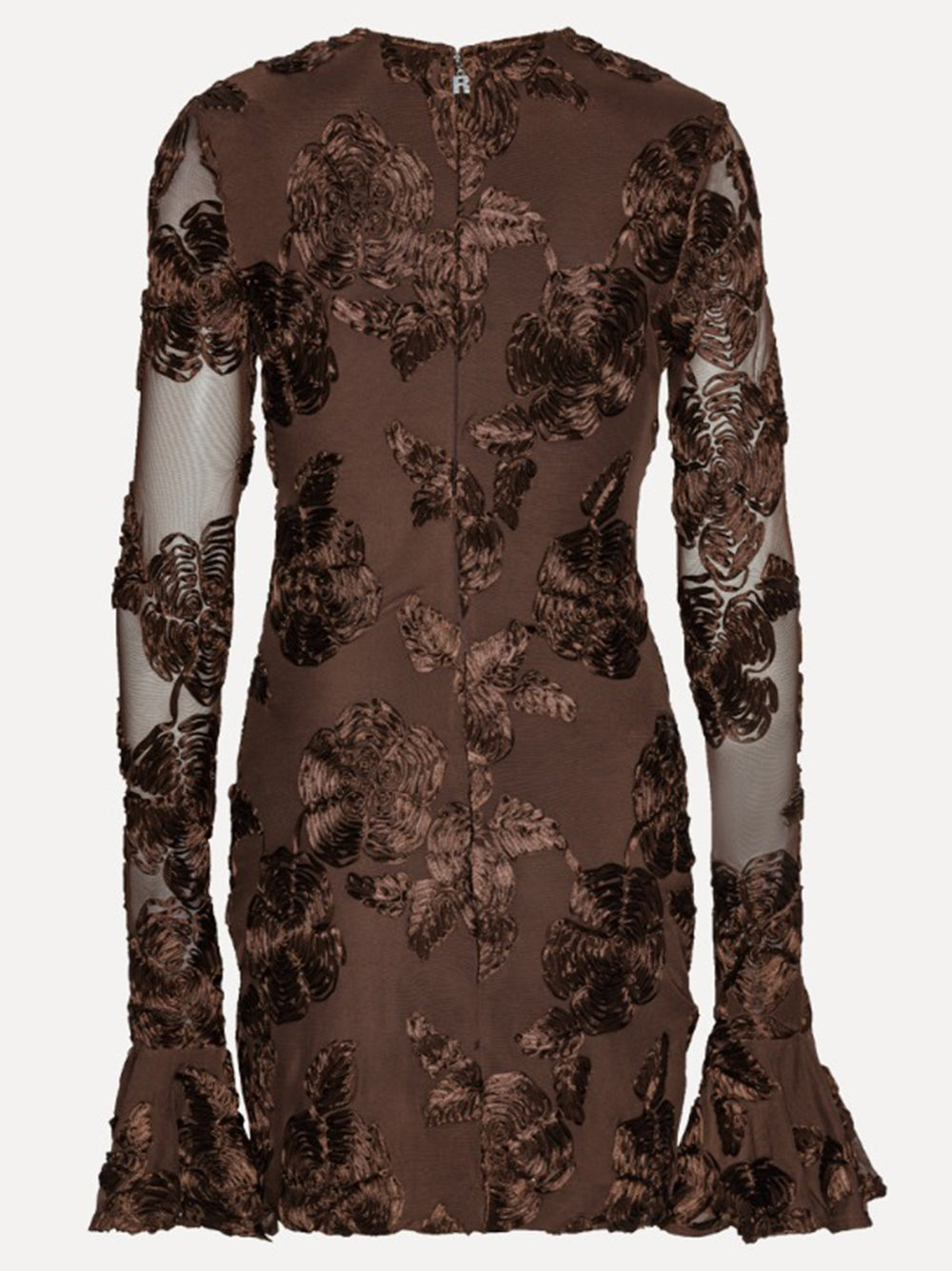 ROTATE BIRGERCHRISTENSEN Fitted Long Sleeve Mini Dress