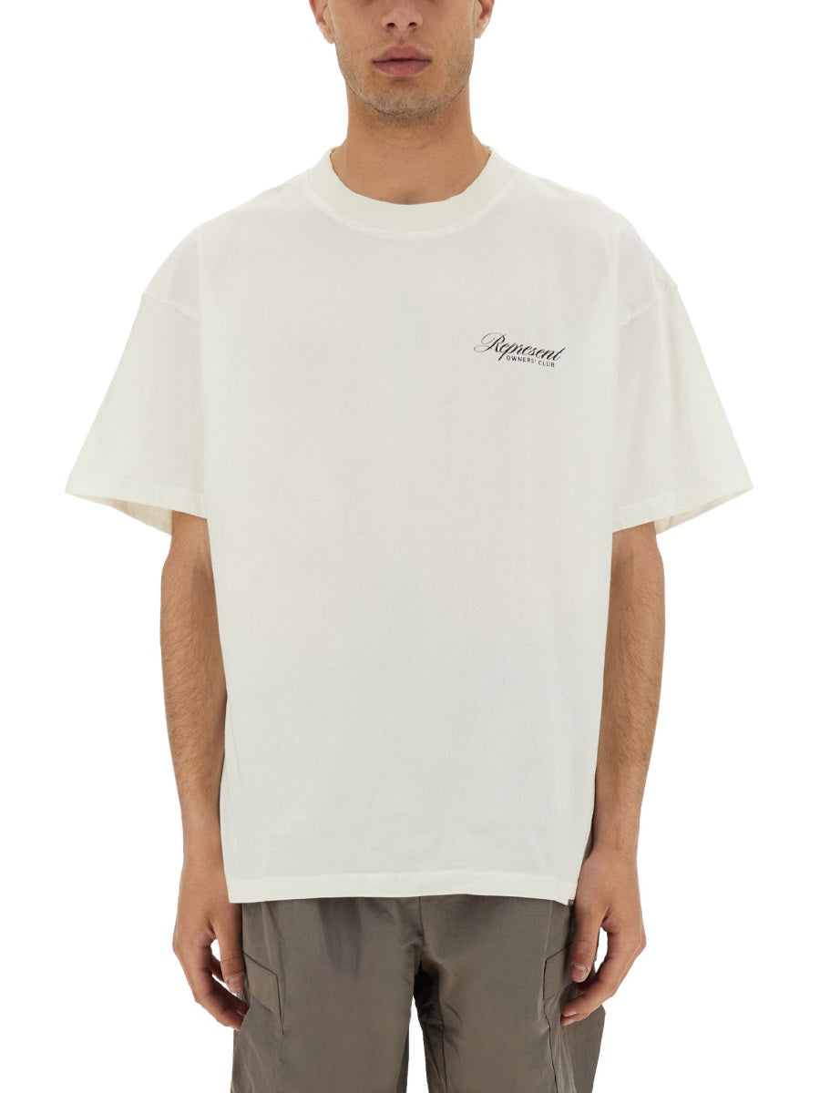 REPRESENT Owners Club Script T-Shirt - Size L