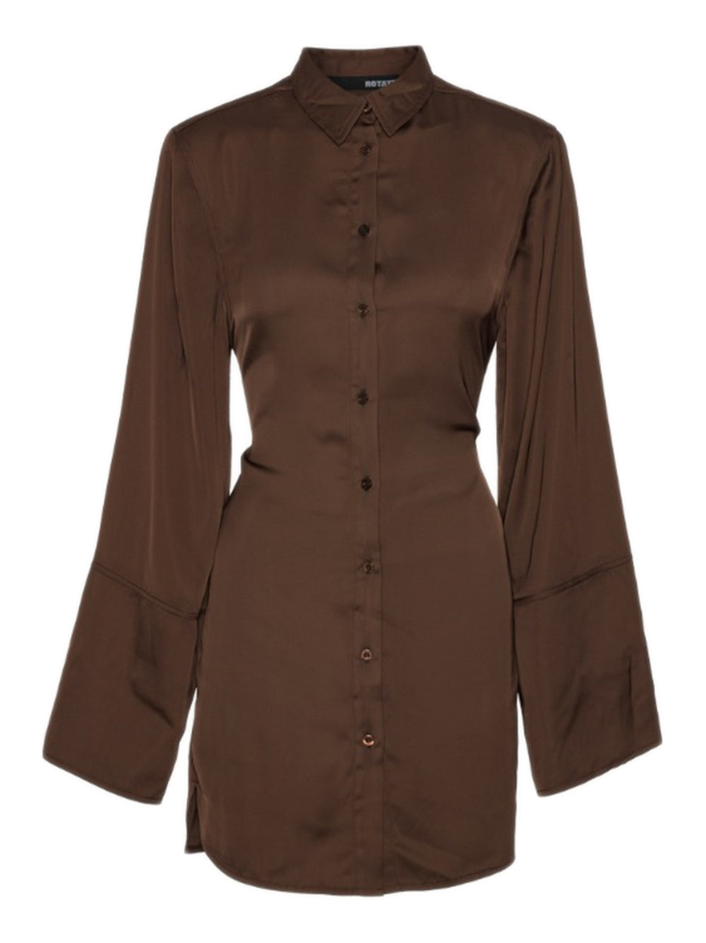 ROTATE BIRGERCHRISTENSEN Classic Shirt Dress with Satin Tie - Size 34