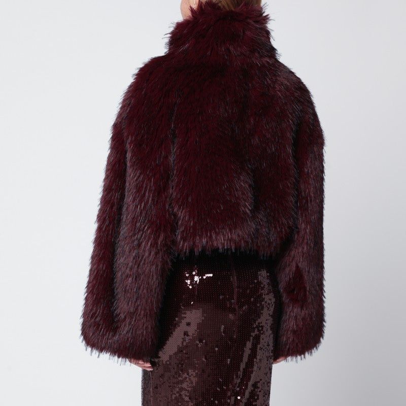 ROTATE BIRGERCHRISTENSEN Mini Faux Fur Short Jacket for Women