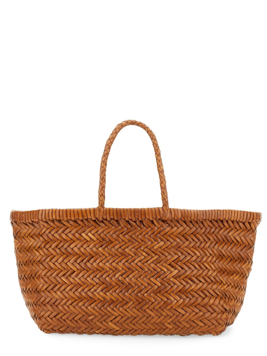 DRAGON DIFFUSION Mini Handbag with Natural Leather Finish