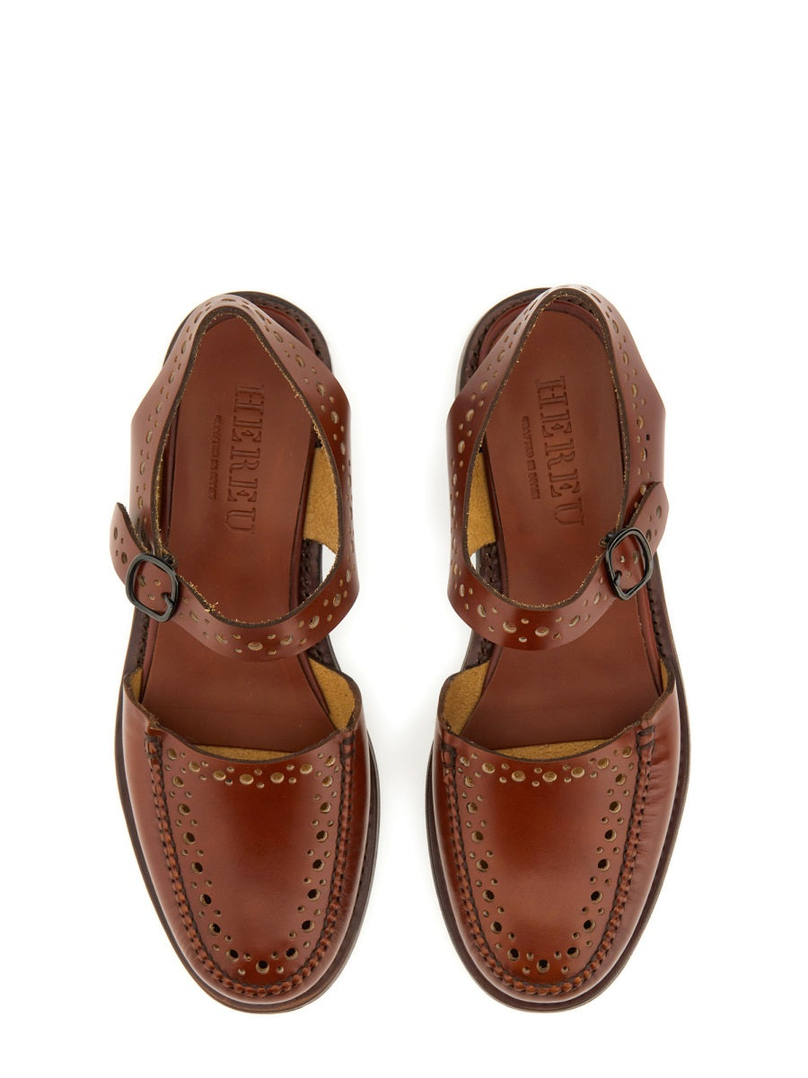 HEREU Classic Leather Moccasins - SS25 Collection