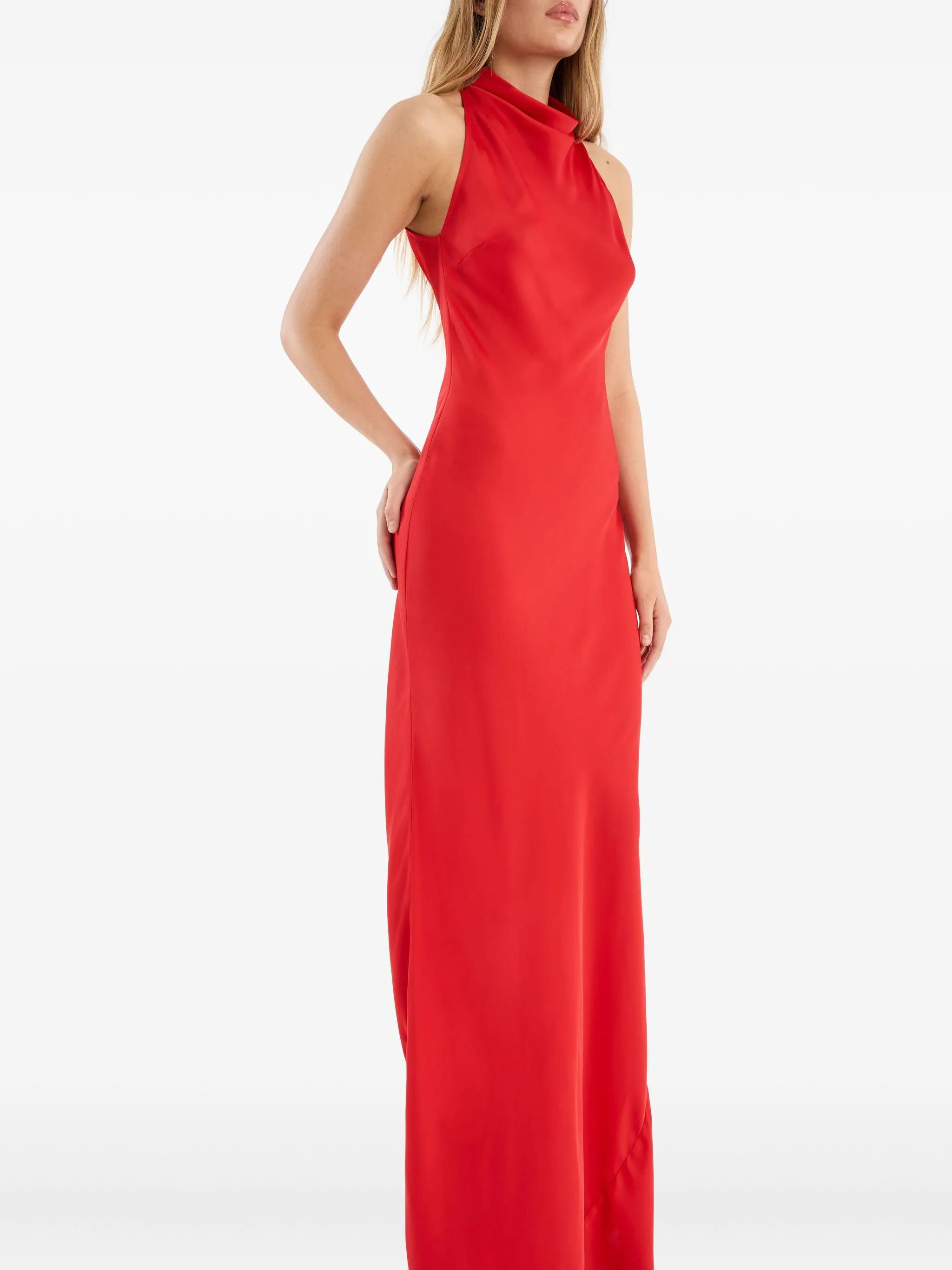 ROTATE BIRGERCHRISTENSEN Maxi Dress with High Neck - Size 34