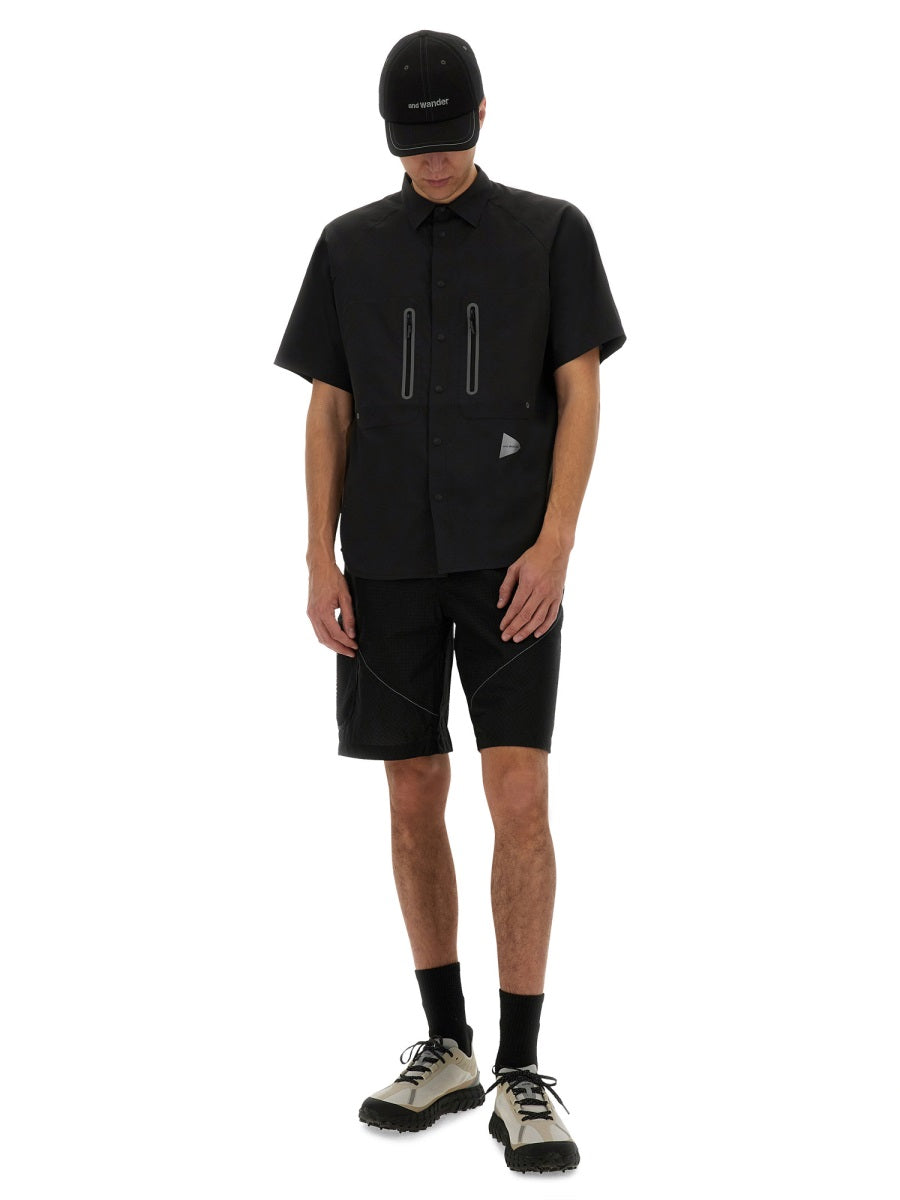 AND WANDER Men's Logo Shirt - Size L