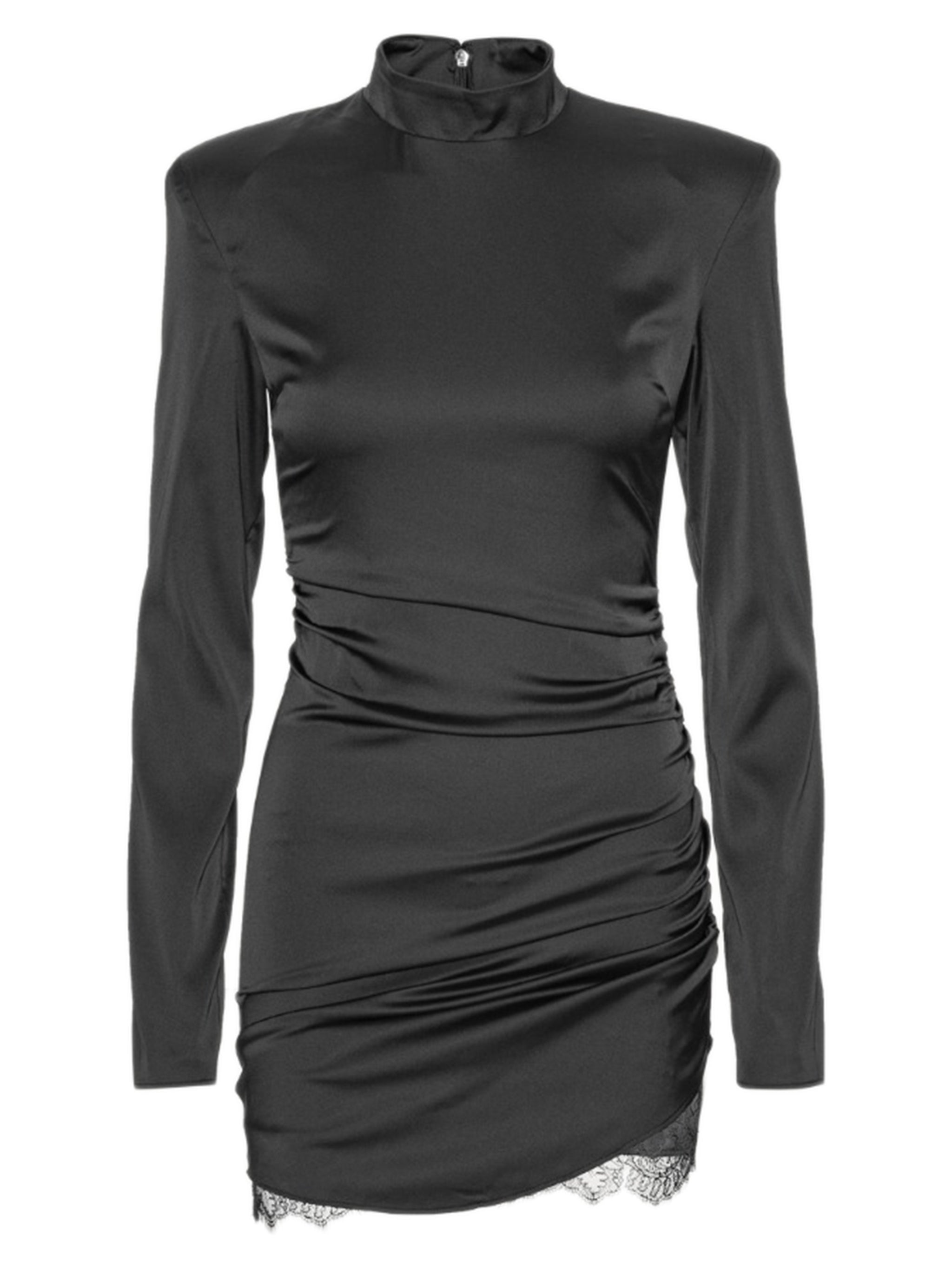 ROTATE BIRGERCHRISTENSEN Elegant High Neck Mini Dress - Size 34