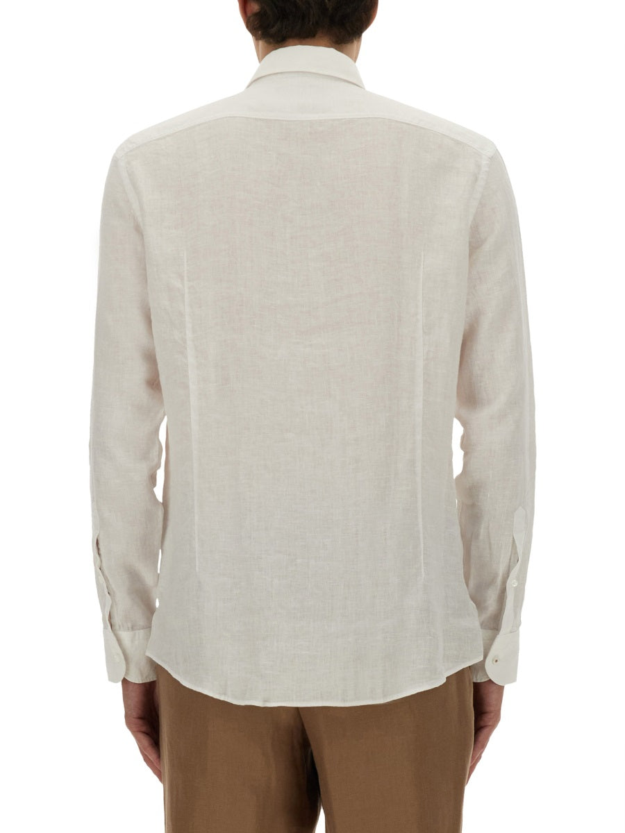 BOSS CAMEL Men's Classic Linen Shirt - Size 40