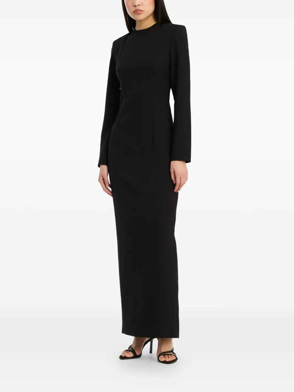 ROTATE BIRGERCHRISTENSEN Crepe Open Back Mini Dress with Rear Tie Detailing