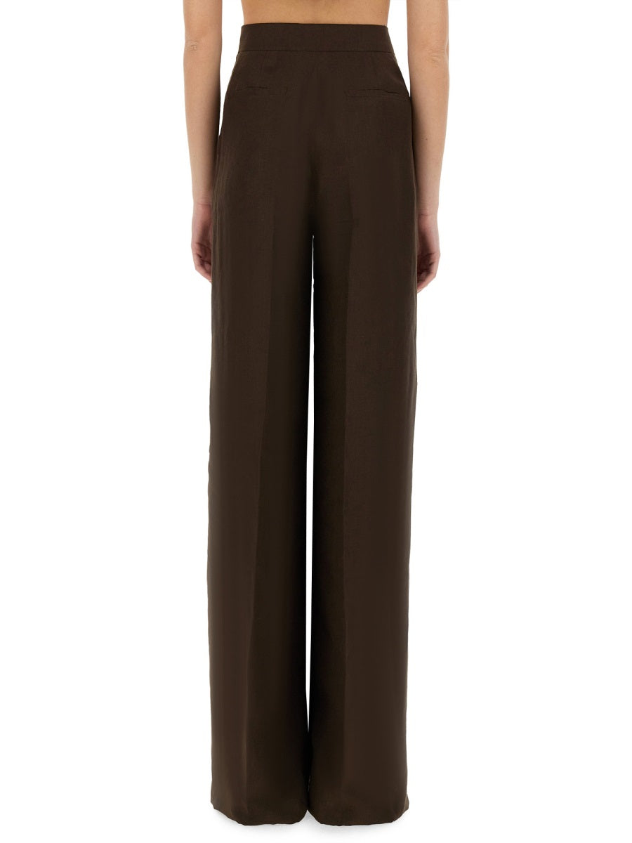 MAX MARA Elegant Flaxlinen Trousers for Women - Size 40 IT