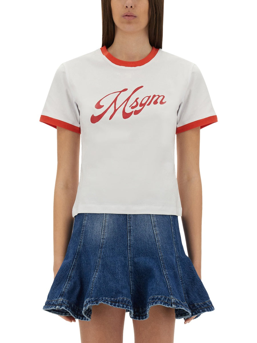 MSGM Women's Logo T-Shirt - Size S