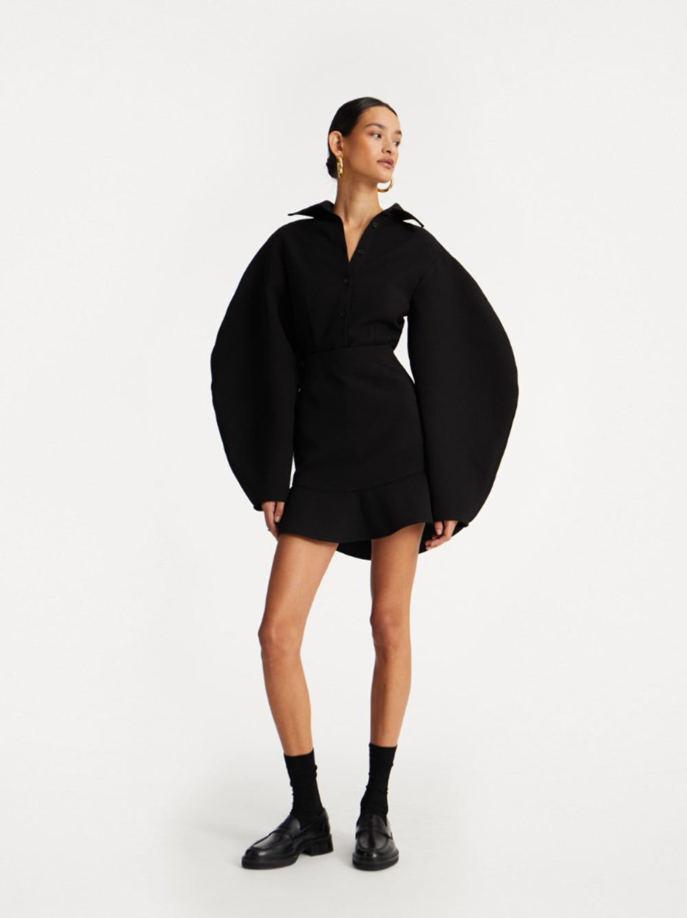 ROTATE BIRGERCHRISTENSEN Sitting Mini Ruffle Skirt