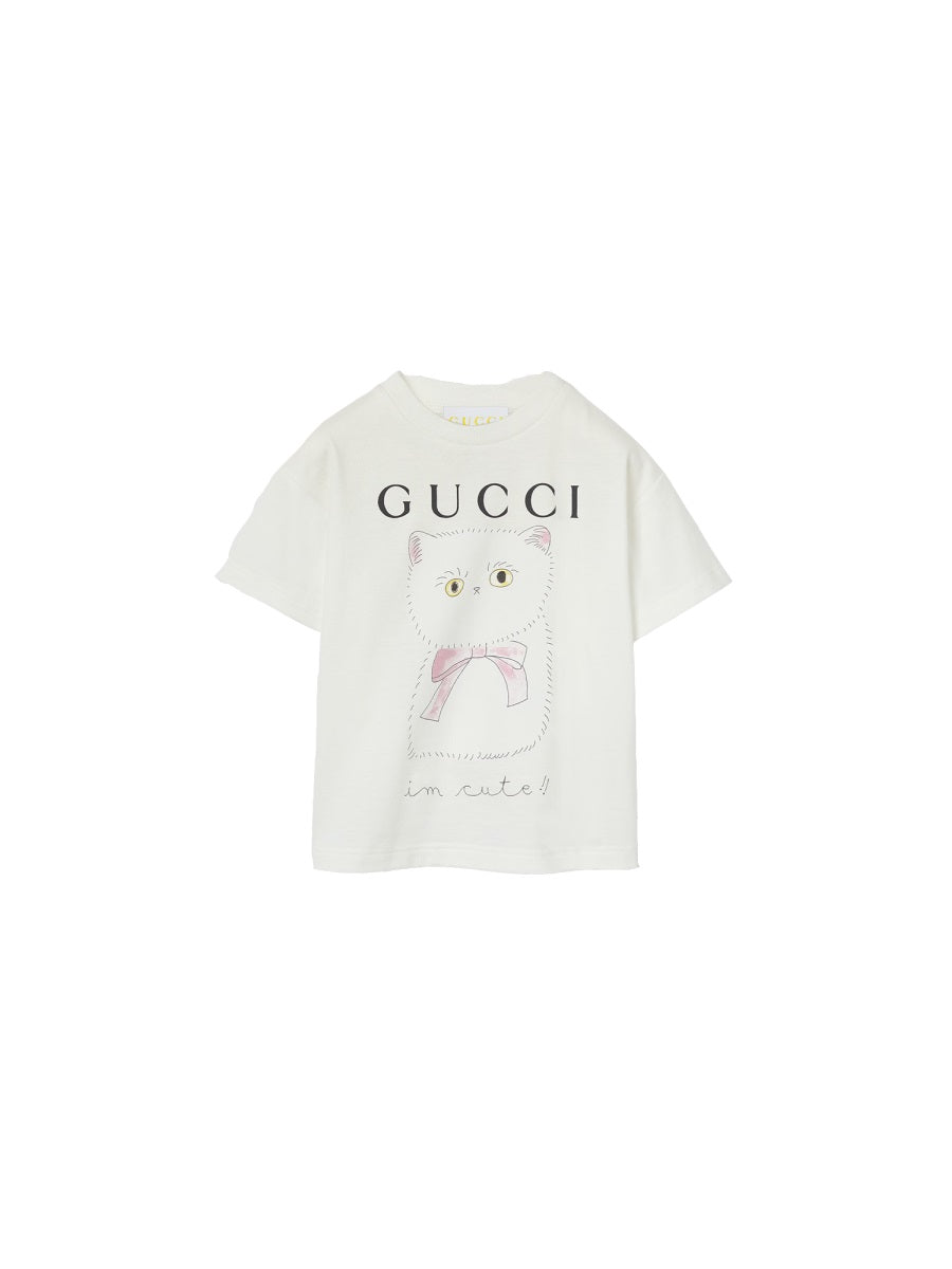 GUCCI Unisex Mini Cotton T-Shirt for Little Ones