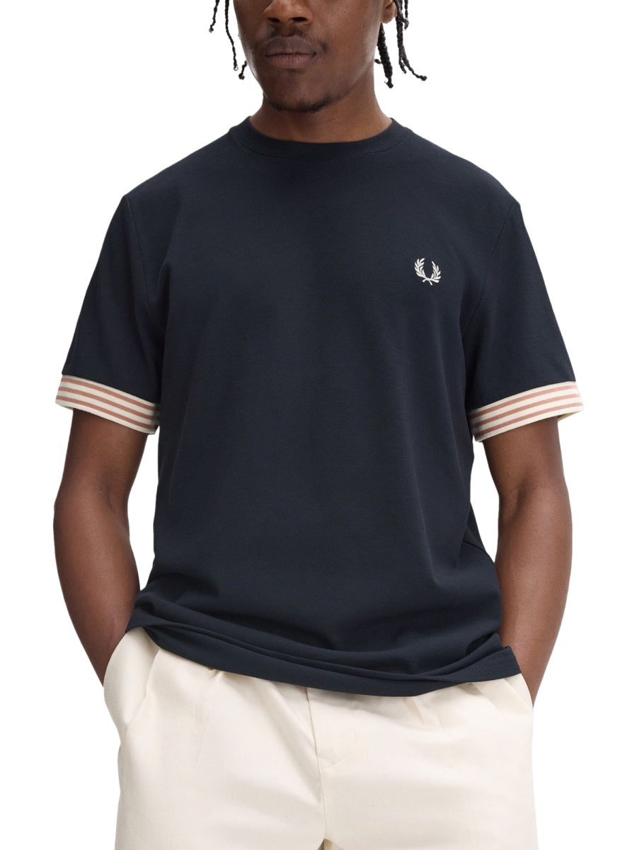 FRED PERRY Classic Striped T-Shirt for Men - Size M