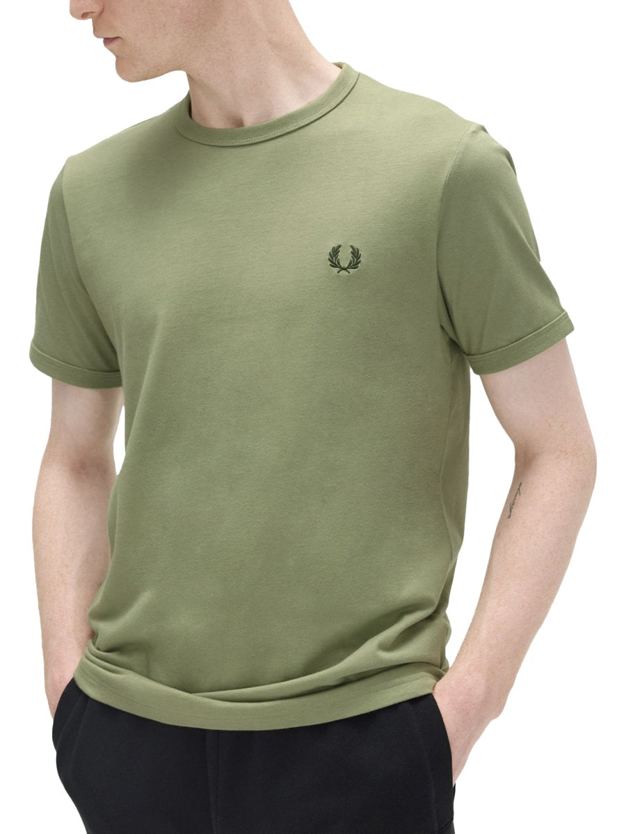 FRED PERRY Ringer T-Shirt - Size M