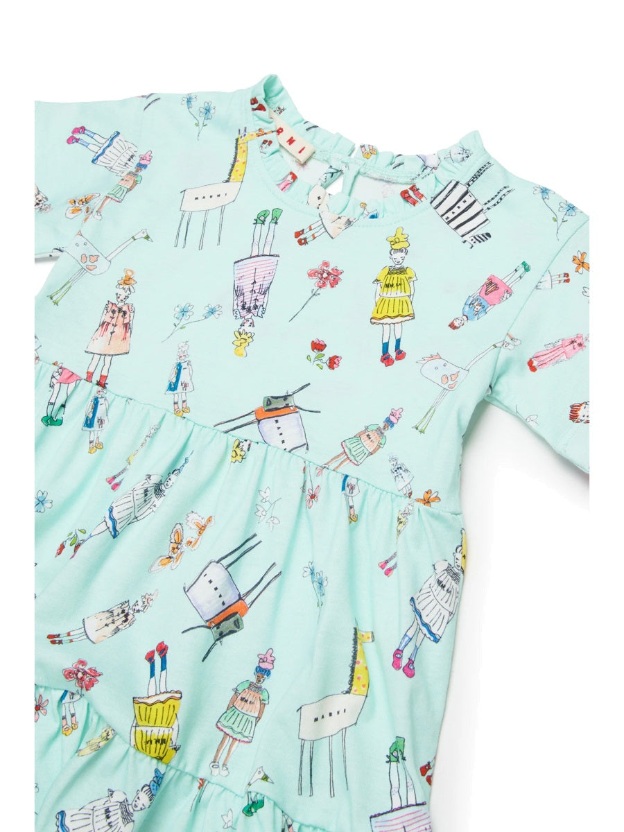 MARNI Mini Cotton Dress for Baby Girls