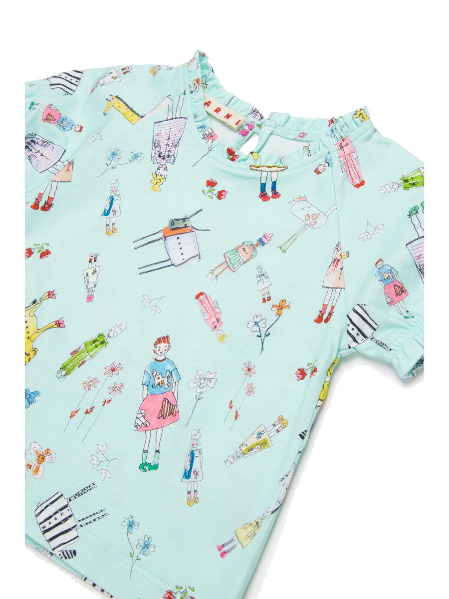 MARNI Mini Casual T-Shirt for Baby Girls