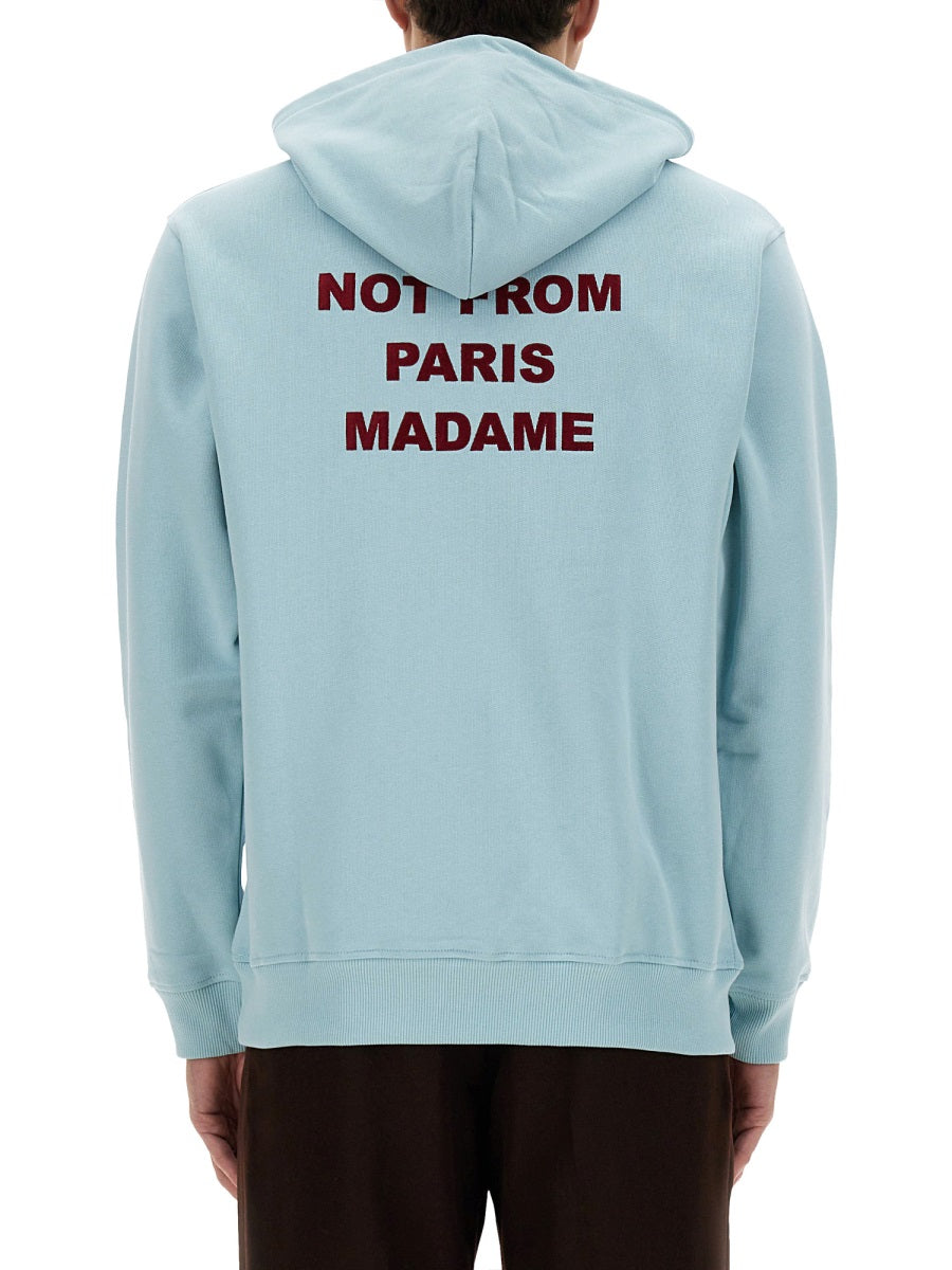 DRÔLE DE MONSIEUR Relaxed Fit Slogan Sweatshirt (Size L)