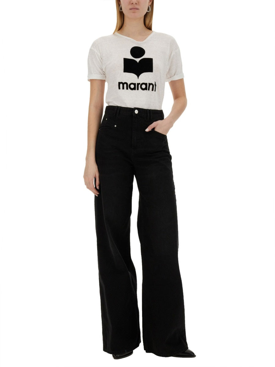 MARANT ÉTOILE Women's Mini T-Shirt with Front Logo Print