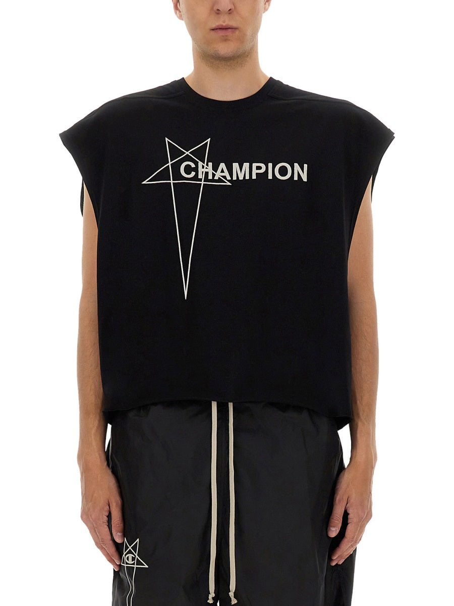 CHAMPION X RICK OWENS Mini Micro Tatlin T-Shirt - Size L