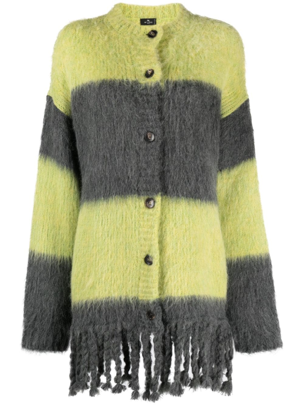 ETRO Striped Wool Blend Cardigan