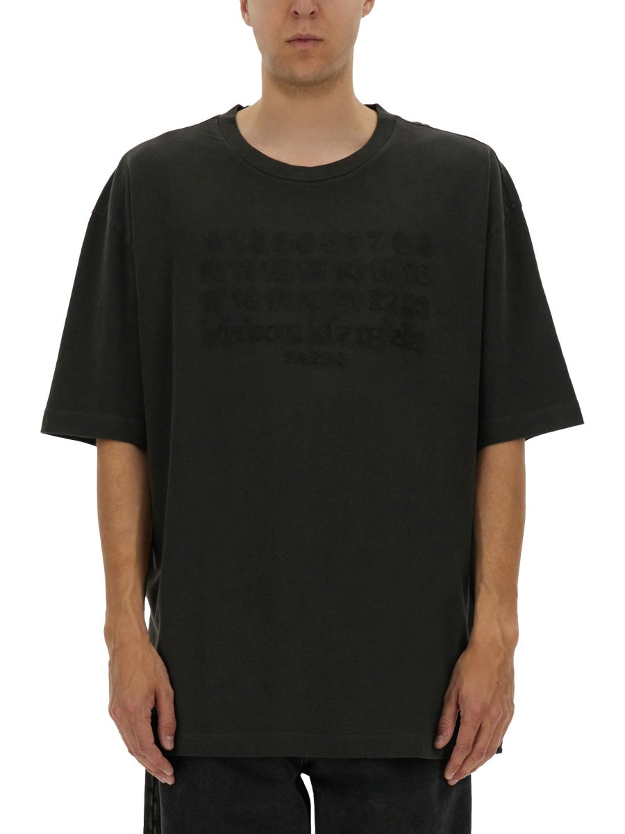 MAISON MARGIELA Embroidered Logo T-Shirt - Size L