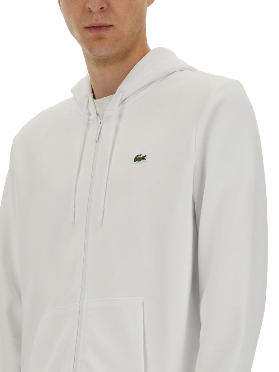 LACOSTE Men's Zipper Hoodie - Size 5
