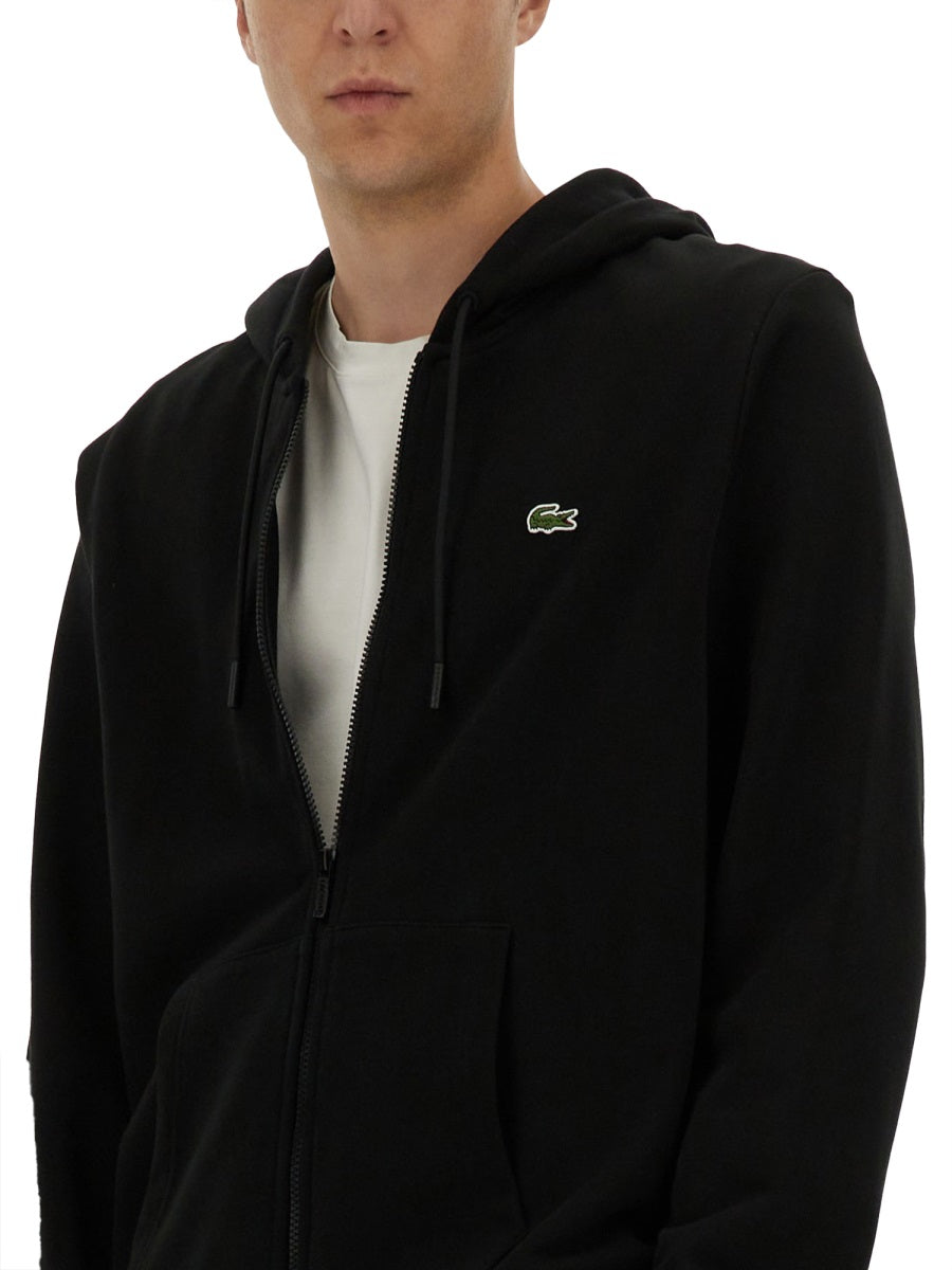 LACOSTE Men's Zipper Hoodie - Size 5