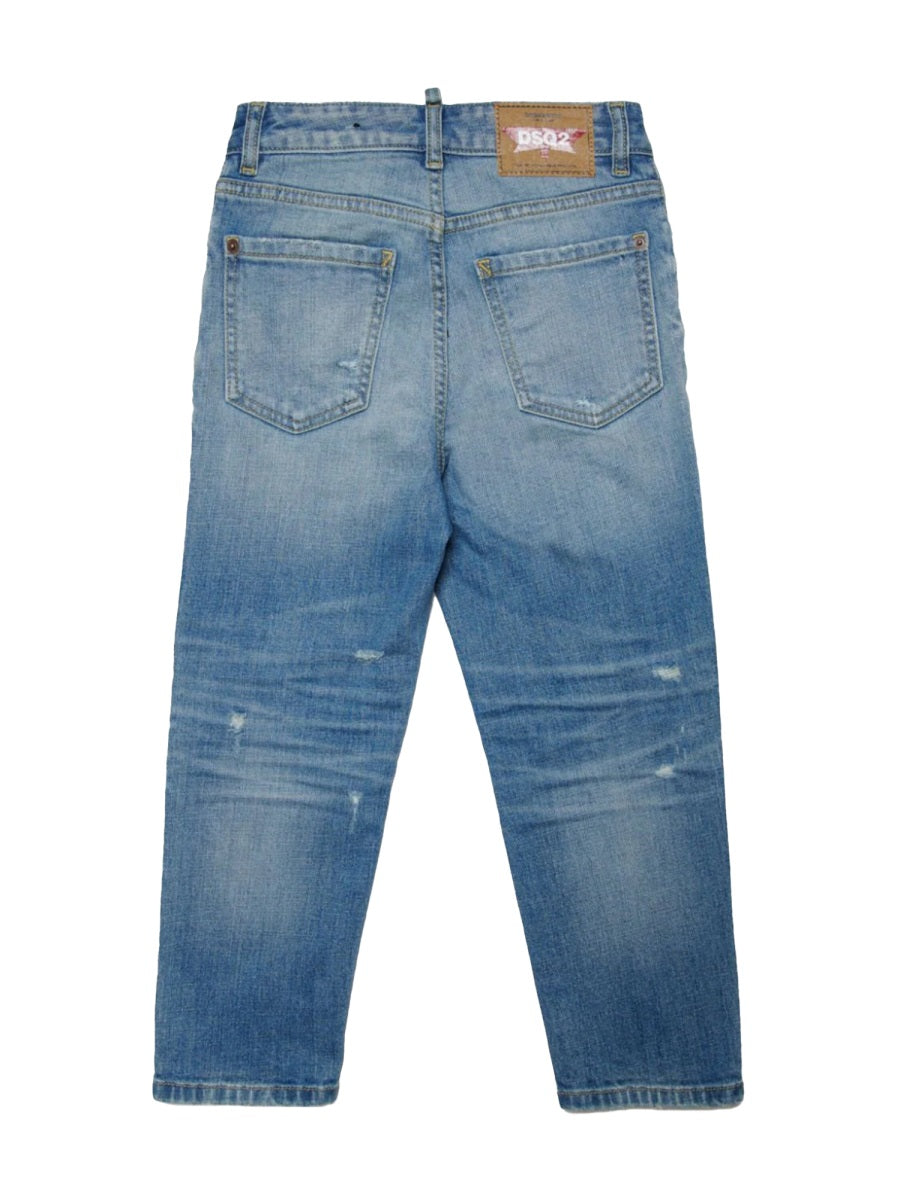 DSQUARED Essential Denim Trousers for Girls - Spring/Summer 2024