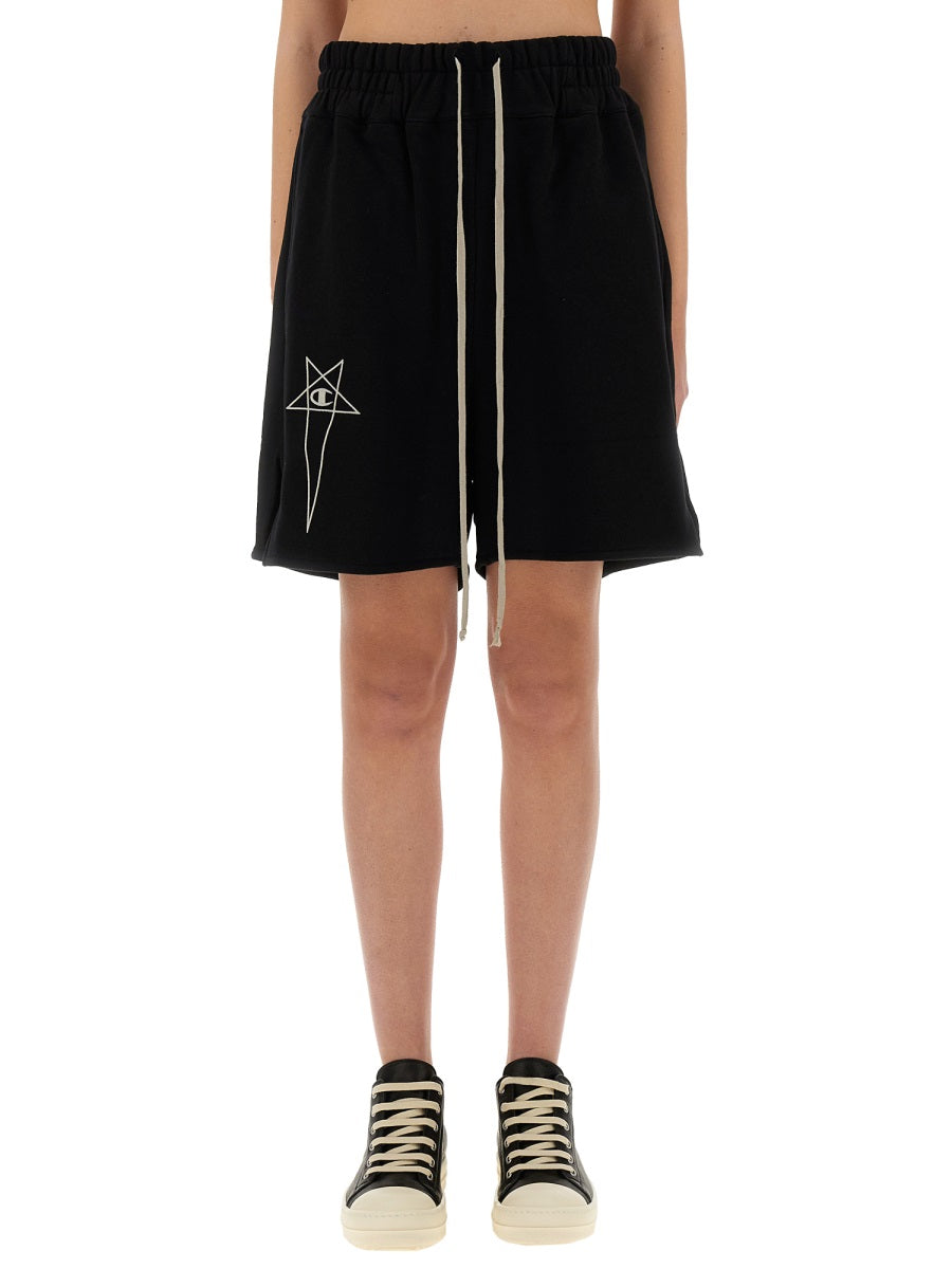 CHAMPION X RICK OWENS Cotton Mini Shorts for Women