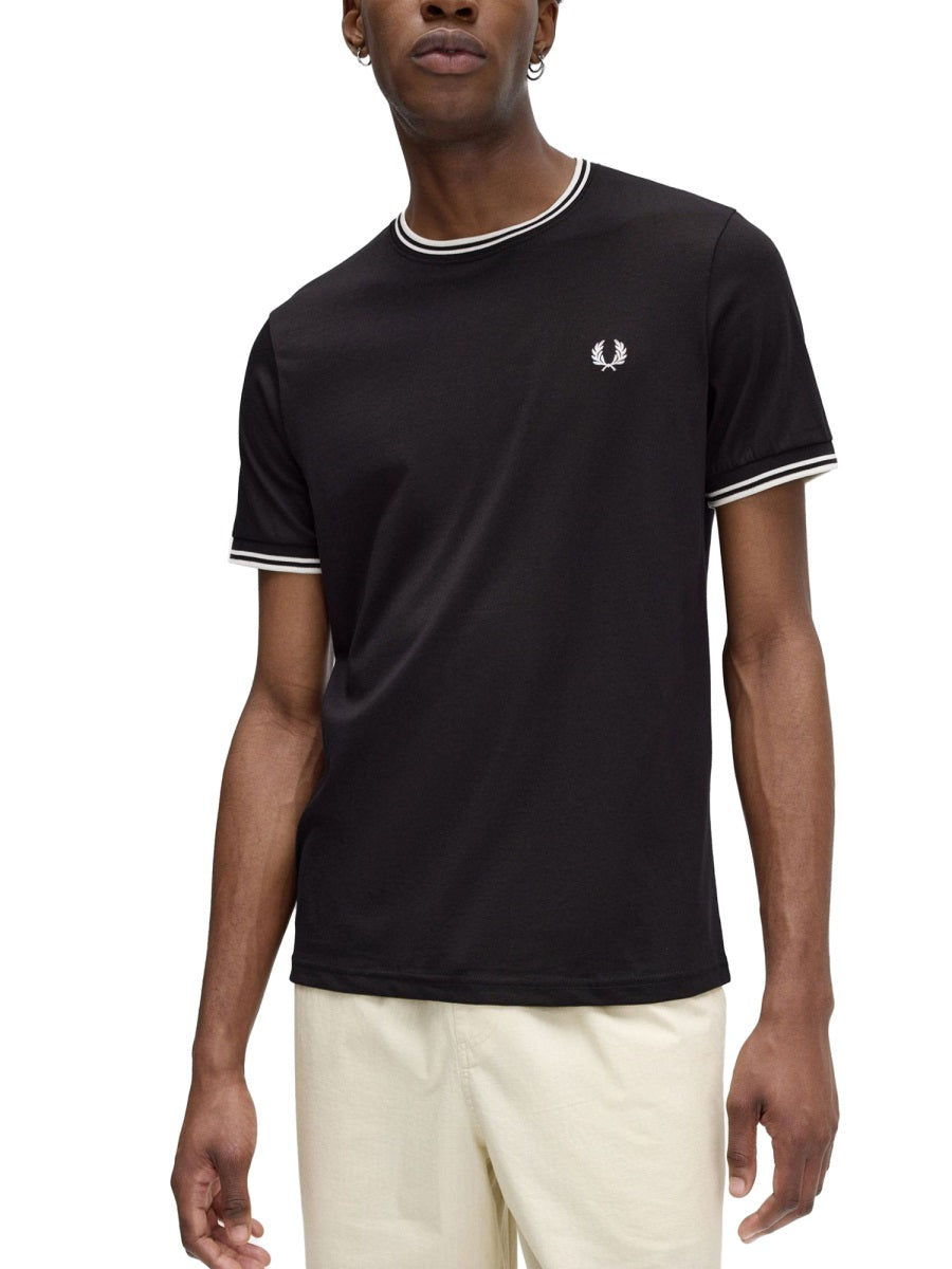 FRED PERRY Double Stripe T-Shirt for Men