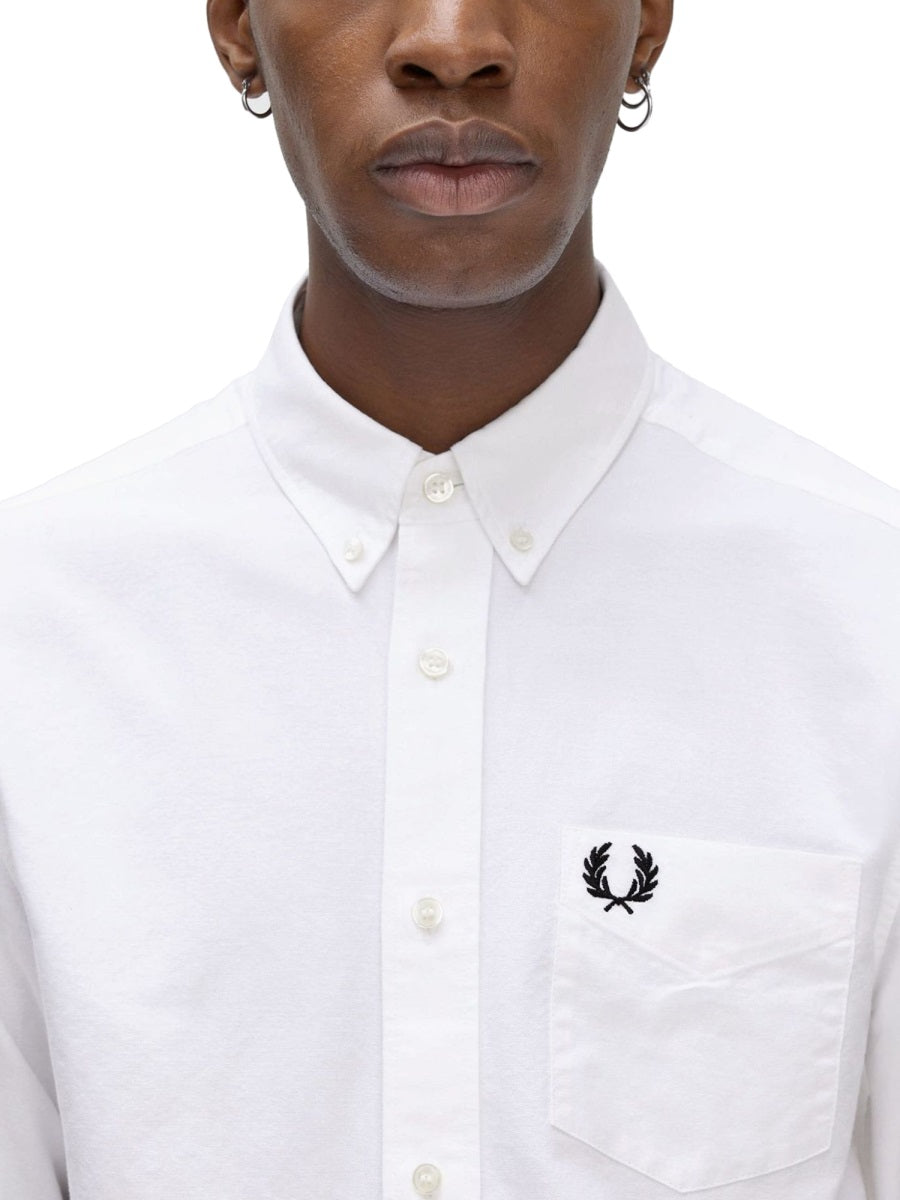 FRED PERRY Cotton Oxford Shirt - Size L