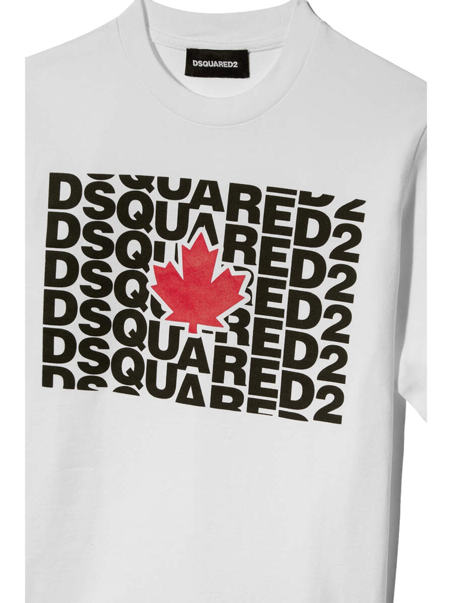 DSQUARED Unisex Mini Cotton T-Shirt