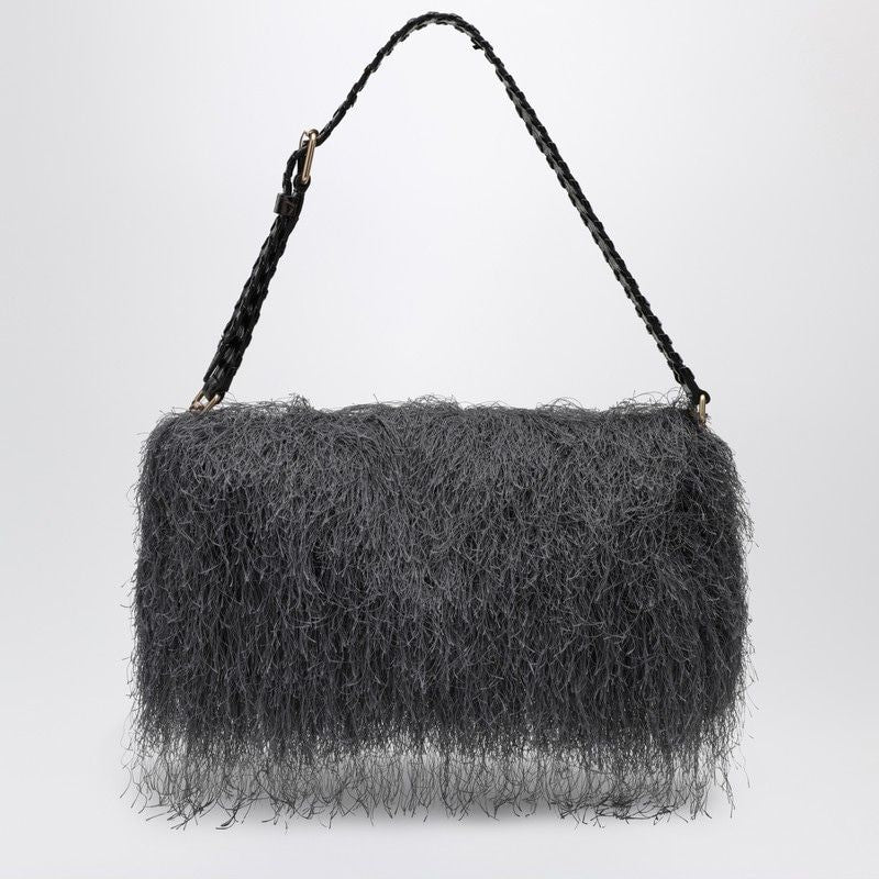 DRIES VAN NOTEN Fringed Handbag with Adjustable Strap - FW25 Collection