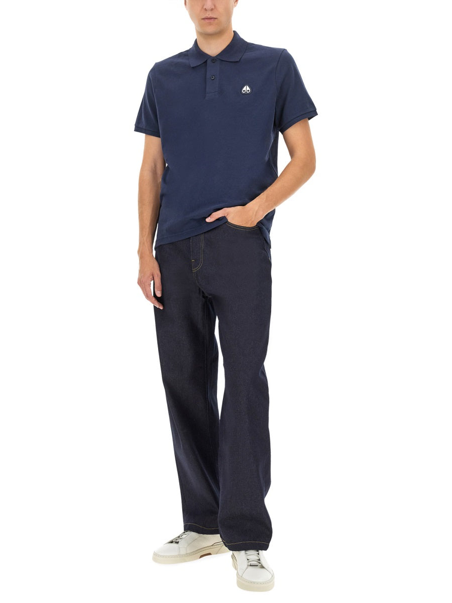 MOOSE KNUCKLES Regular Fit Polo Shirt - Size L