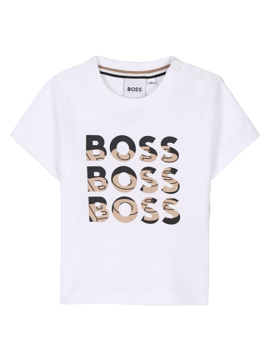 BOSS Boys' Cotton Mini T-Shirt