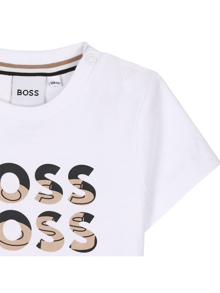 BOSS Boys' Cotton Mini T-Shirt