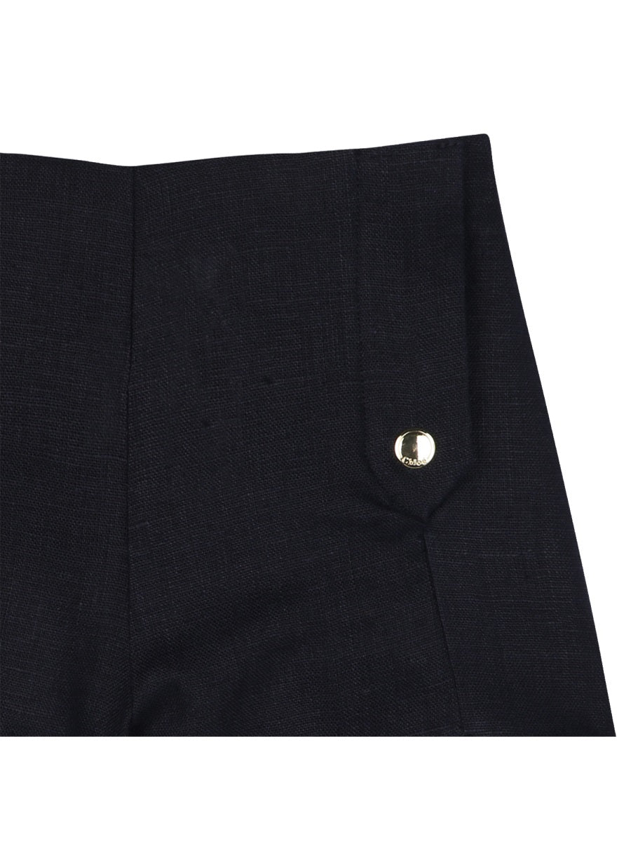 CHLOÉ Girls' Mini Linen Shorts