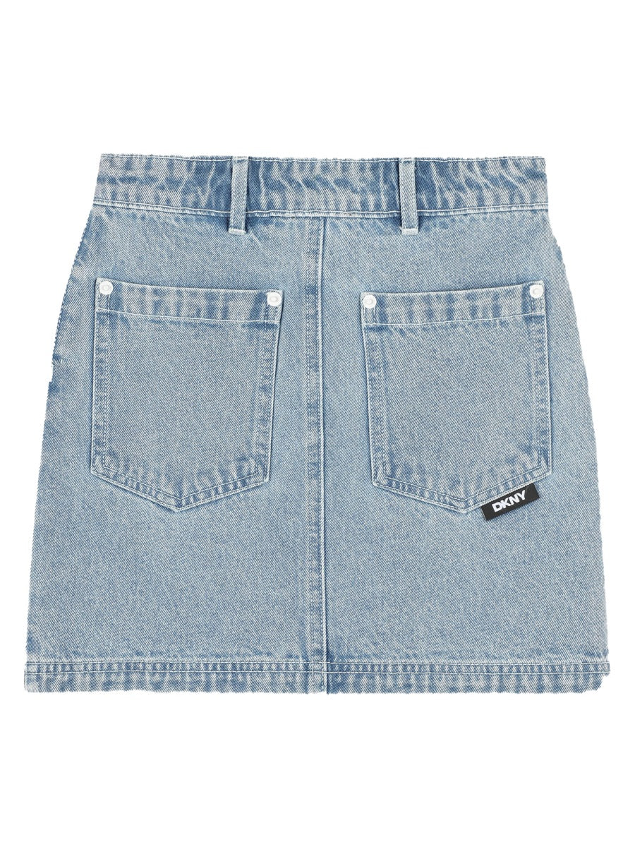 DKNY Girls' Cotton Mini Skirt